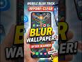 How to Blur Home Screen Wallpaper on Android? 📲✨ #shorts