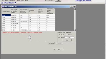 05 LasApps - coverting core data in MS Excel to LAS format