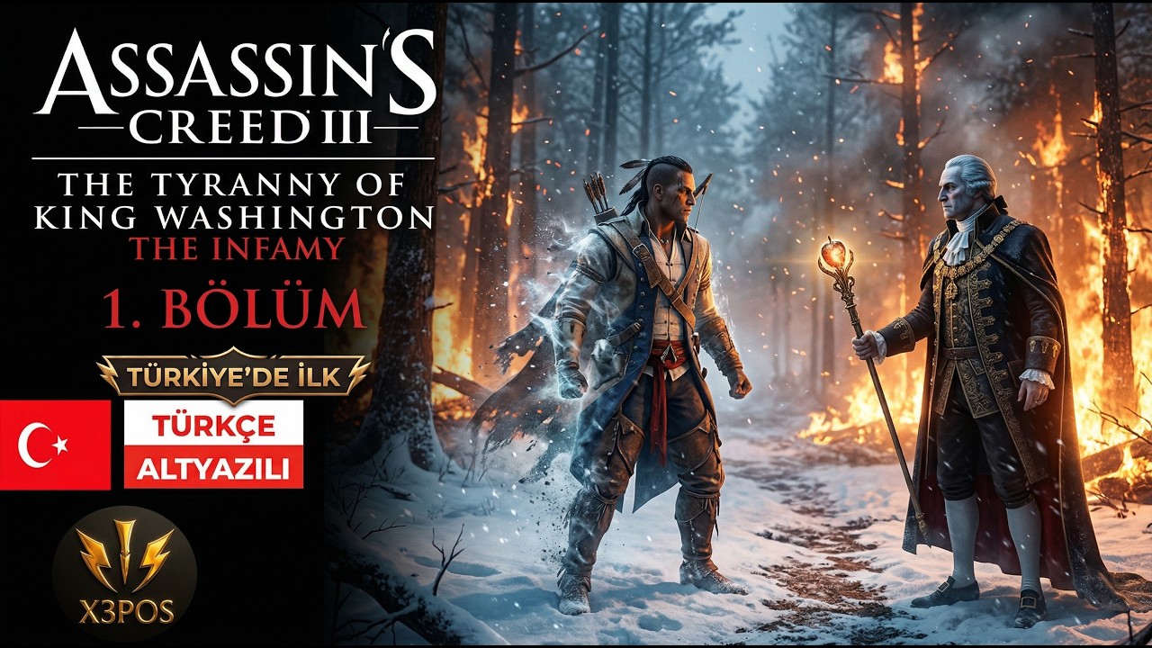 Assassin's Creed 3 Tyranny of king washington DLCSİ Türkçe yama
