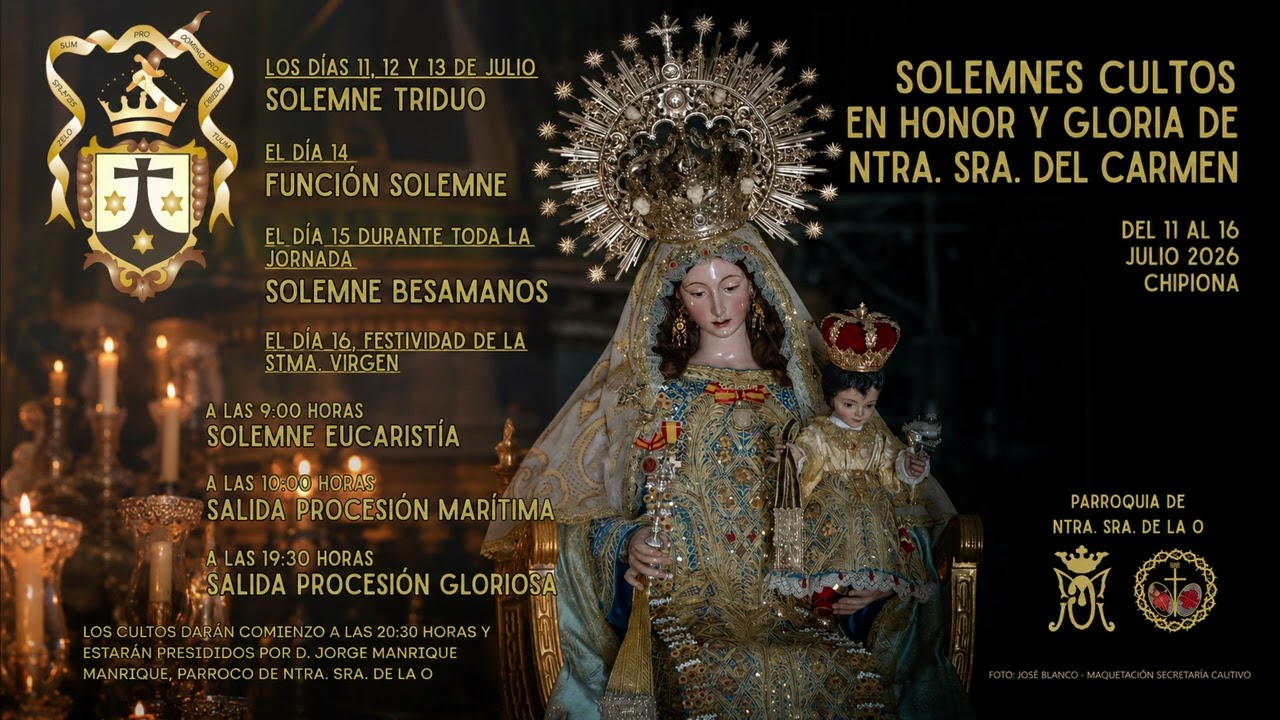 Chipiona en verano. Exorno para la Virgen del Carmen
