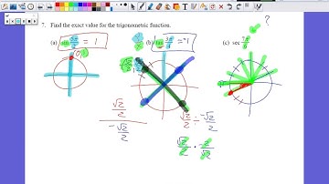 PreCalculus | Unit 7 - Trigonometric Functions & Unit Circle (Test Review Q7)