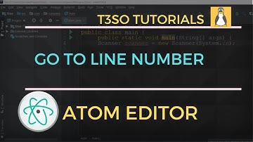 How to Go to Line Number in Atom Editor - Keyboard shortcuts