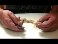 How to peel and De-vein shrimp with the Easy fork method.