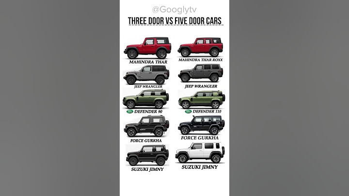 3 vs 5 door car #automobile