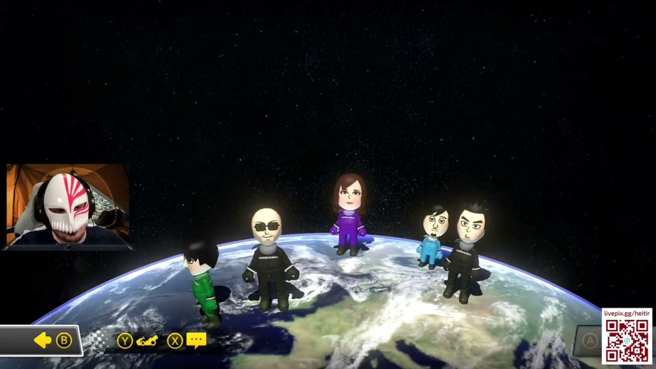Heitir e amigos jogando Mario Kart 8