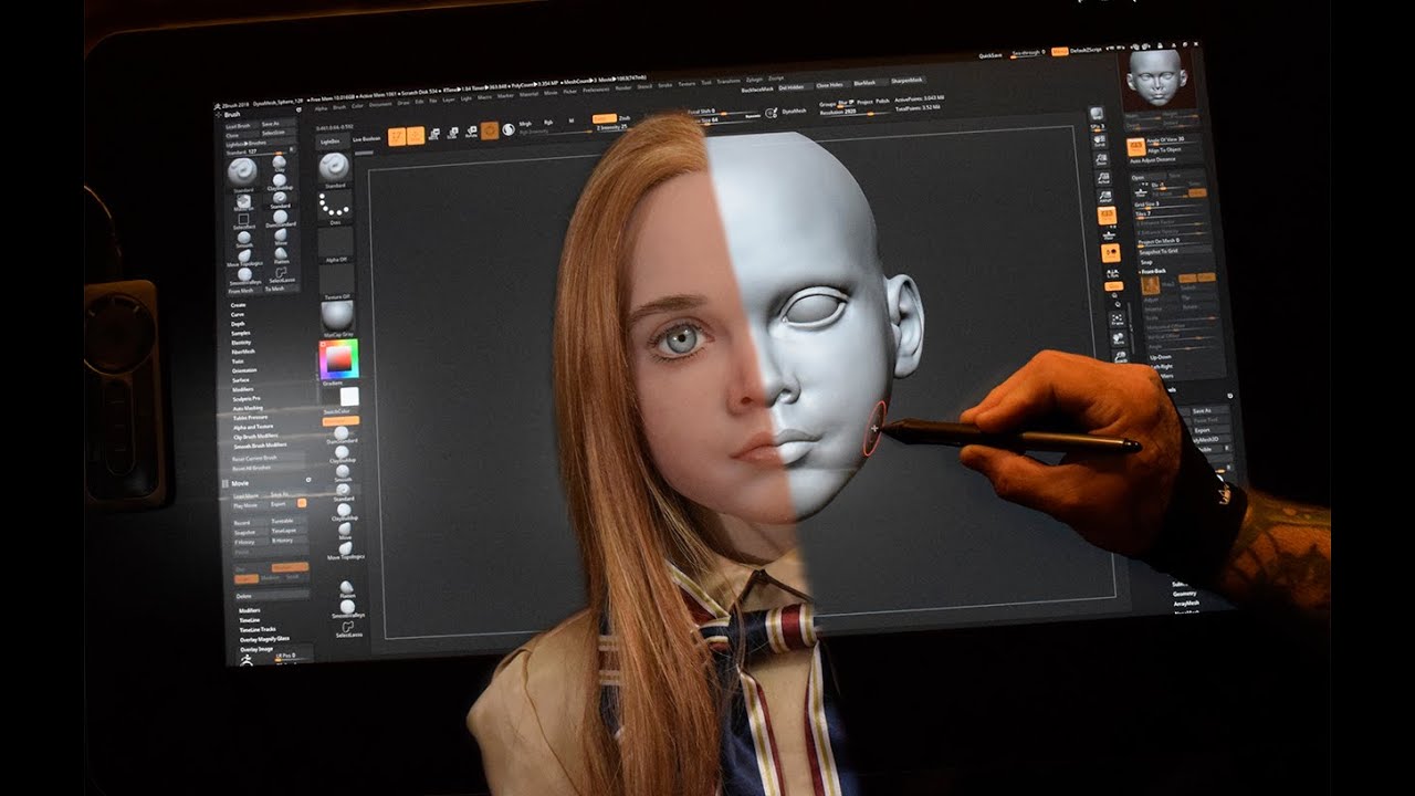 M3GAN Silicone Statue Preview Digital Sculpture YouTube