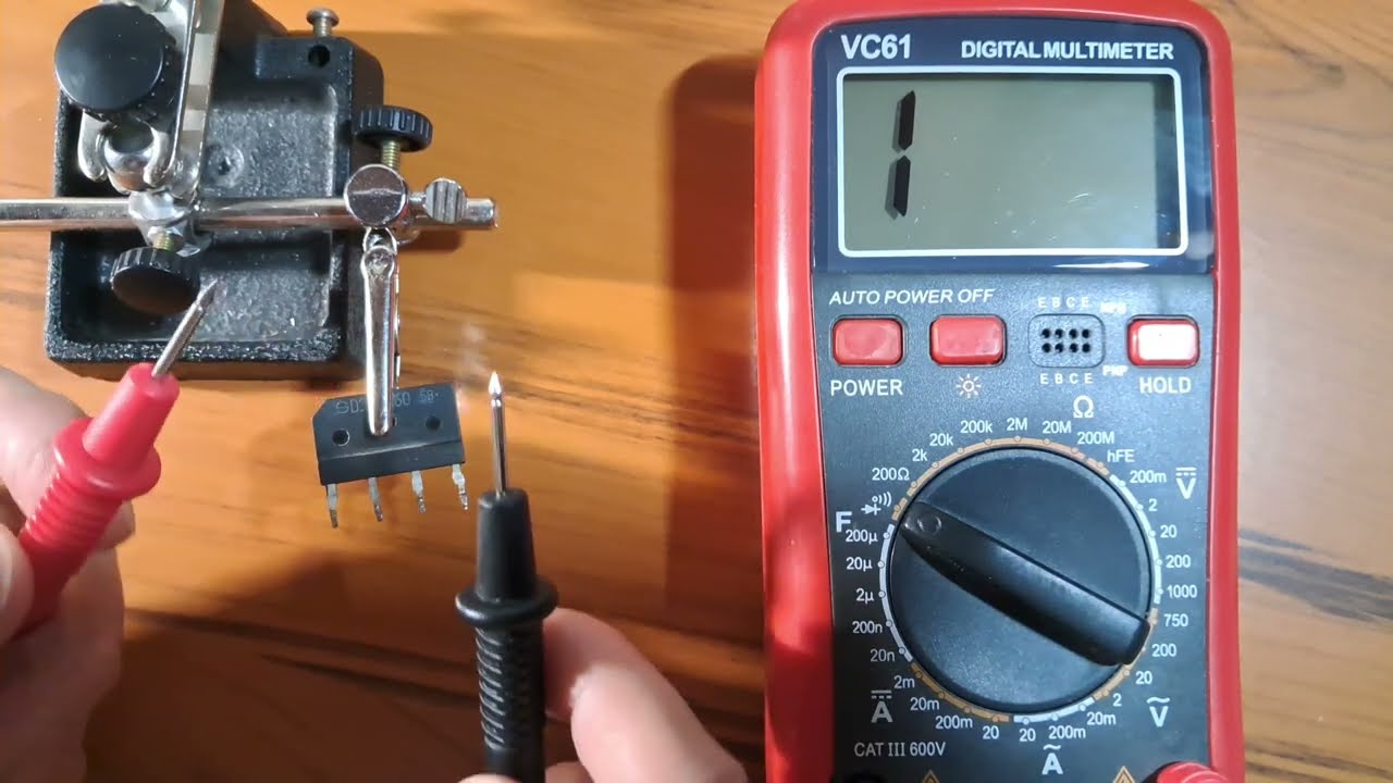 Проверка диодного моста прозвонка на исправность 