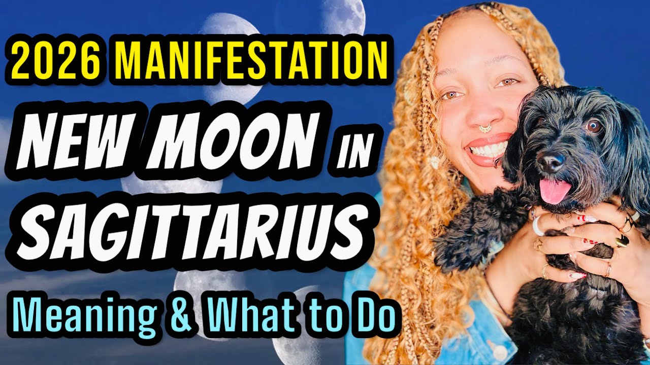MANIFEST YOUR 2026 w/ New Moon in Sagittarius: Meaning, Energy, What to Do, Crystals, Herbs, & More