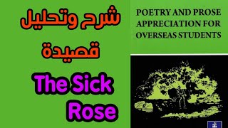شرح وتحليل قصيدة The Sick Rose الأدب المرحلة الأولى