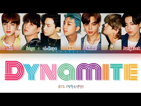 BTS 'Dynamite' Lyrics (color coded lyrics)