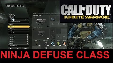 Infinite Warfare - NINJA DEFUSE CLASS SETUP (Call of duty IW Ninja defuse class)