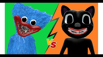 CARTOON CAT vs HUGGY WUGGY Strength Comparison   GarrysMod Sandbox