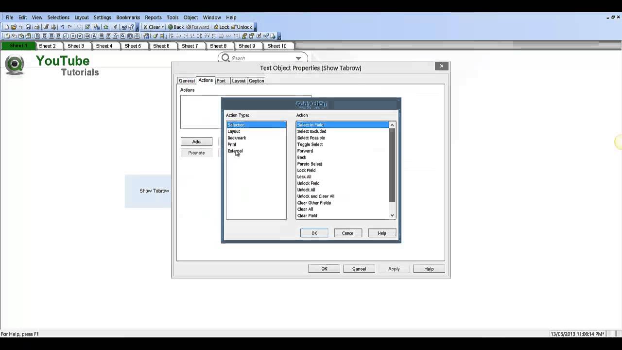 Qlikview Macro to ShowHide TabRow by RFB 150 YouTube