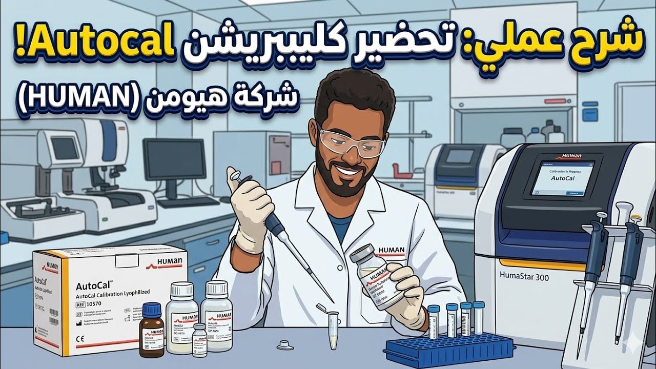 Autocal Human تحضير كليبريشن Autocal من شركة HUMAN.. الشرح العملي الكامل! 🧪 - YouTube