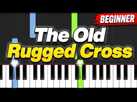 The Old Rugged Cross | Beginner Piano Tutorial | Easy Piano