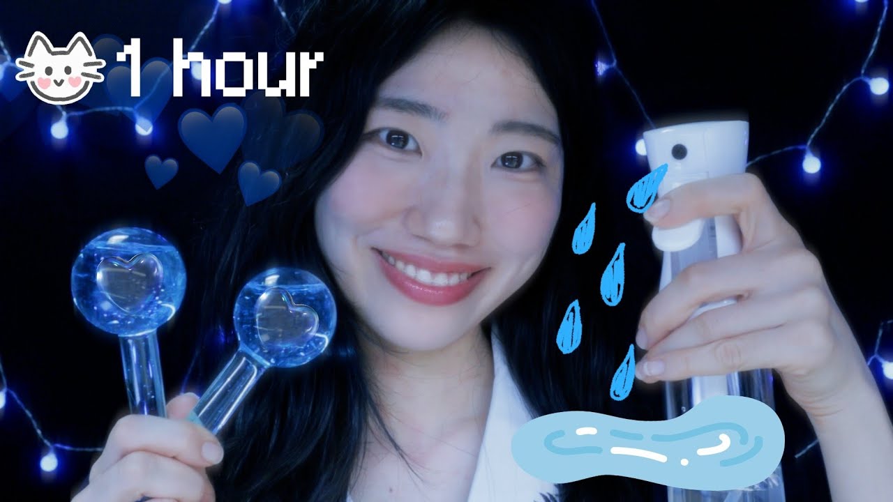 1hour | ASMR(No Talking) Relaxing Water Triggers for Sleep - YouTube