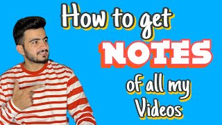 How to get Notes of all my Videos | Essentials of Medical Science