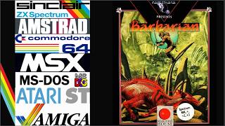 BARBARIAN COMPARATIVA Spectrum Amstrad C64 Msx Pc Atari ST Amiga Nostalgia Comentarios Experiencias