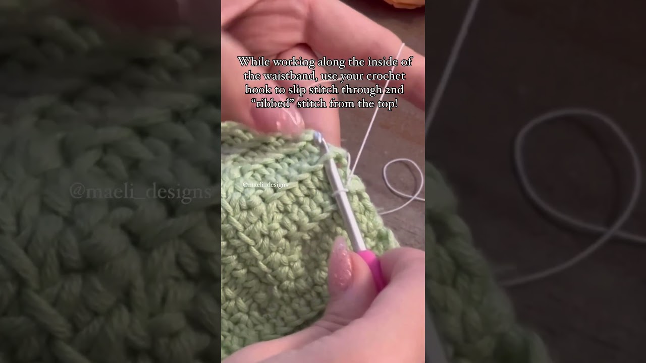 My favorite way to add elastic! Add more rows if needed! 