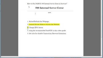 Fix NGINX 500 Internal Server Error on Windows
