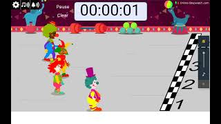 10 Second Clown Race Timer
