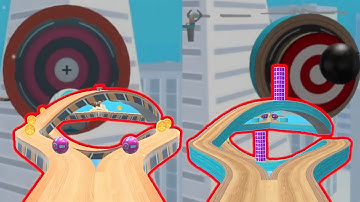 ✅ SAME LEVEL - ⚽️ Sky Rolling Balls Vs Going Balls 🎱 - Part 13 (Android & IOS Gameplay