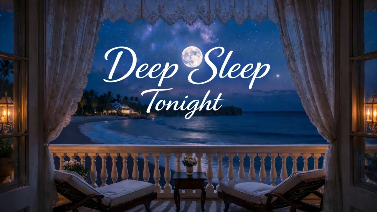 Deep Sleep Relaxation 🌊 Soft Piano & Ocean Sounds | Calm Sea Before Sleep