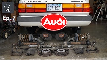 Project Audi 5000 CS Quattro | Ep. 7 | Removing steering rack and front suspension