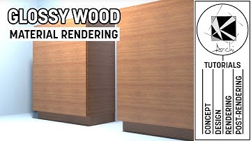 Learn to create Glossy Wood Material Tutorial - Vray 3.4 and Sketchup 2016