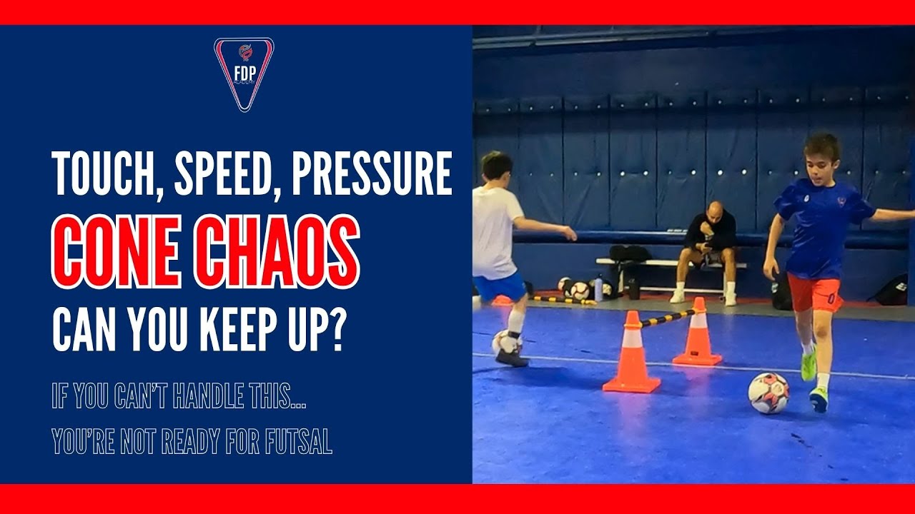 Futsal Touch Speed Pressure - Cone Chaos - Can You Keep Up?