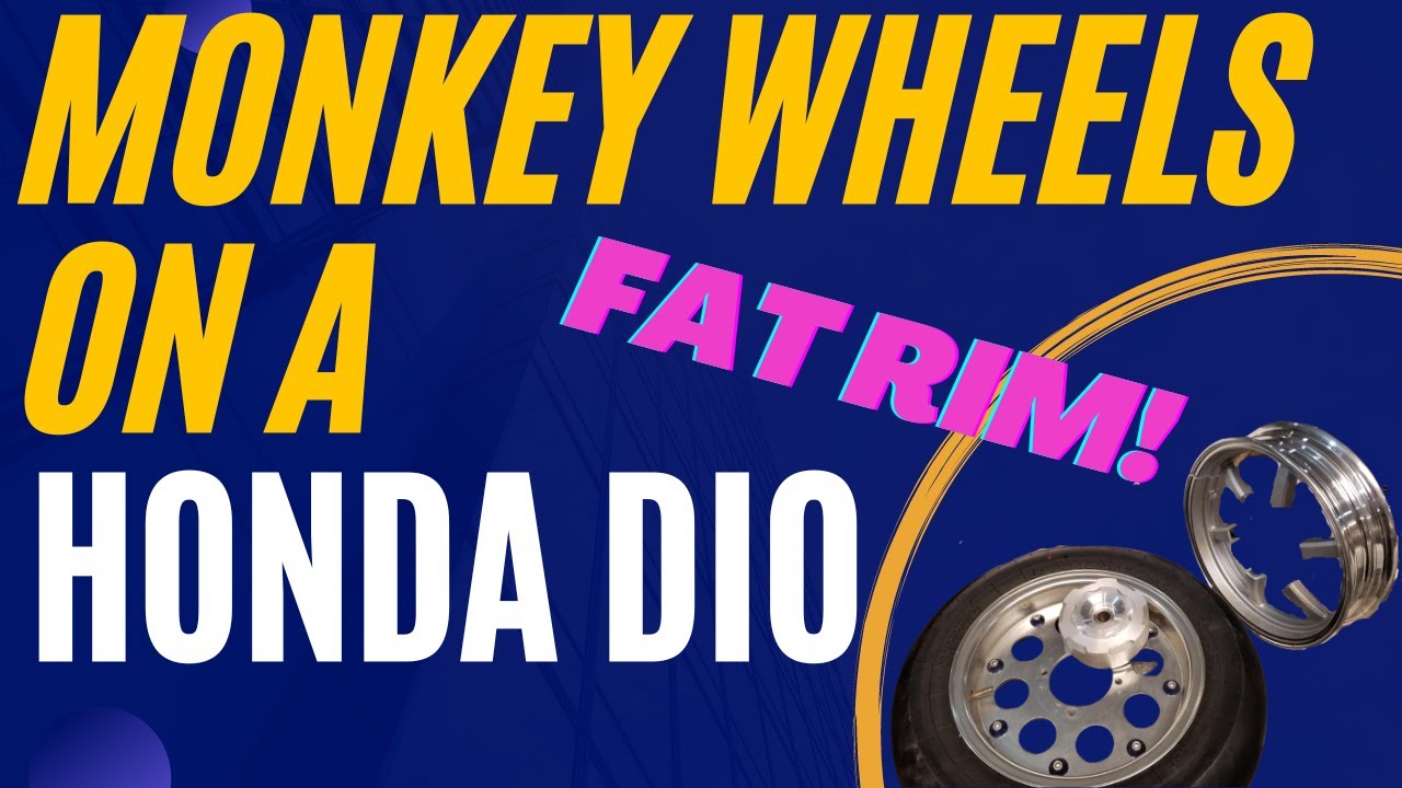 How To Fit Honda Monkey Wheels On Your Honda Dio J S Garage Youtube