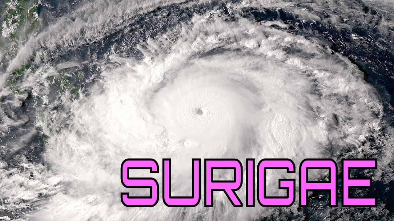 The Track of Super Typhoon Surigae (Bising)