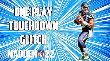 EASY ONE PLAY TOUCHDOWN GLITCH AGAINST ANY DEFENSE - MADDEN 22 MONEY PLAY - PART 1