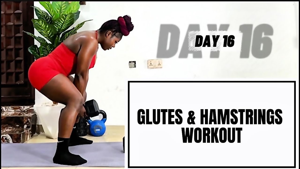 Day 16 | Dumbbell Glutes & Hamstrings Workout at Home | Build Strength ...