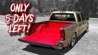 Giveaway Truck Gets NEW Red Bedliner 🔴🤩