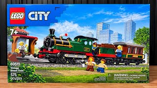 LEGO City Vintage Steam Train 60511 PURE BUILD