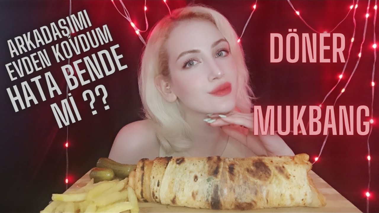 ARKADAŞIMI EVDEN KOVDUM HATA BENDE Mİ ??  DÖNER MUKBANG | AMSR