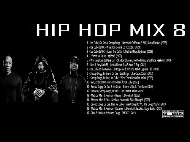 HIP HOP MIX FLASH 2023 Snoop Dogg, Eminem, 2Pac, DMX , Dr. Dre, Nas, 50 Cent,  Ice Cube, Xzibit class=