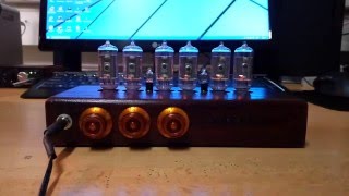 6x Z573 Nixie tube clock RGB LED