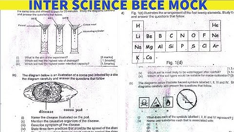 BECE Integrated Science 2025 Mock Objectives and Essay with Answers