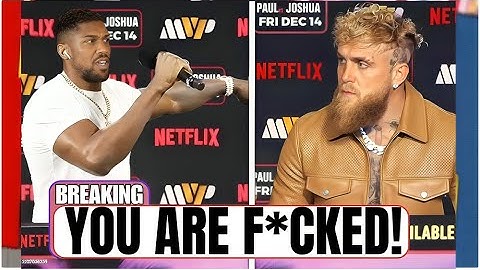 ‘I’ll END YOU!’ Joshua Sends SCARY Warning To Jake Paul!”