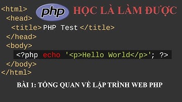 Học Mỗi Ngày - LẬP TRÌNH WEB PHP - HỌC LÀ LÀM ĐƯỢC - NGÀY 1
