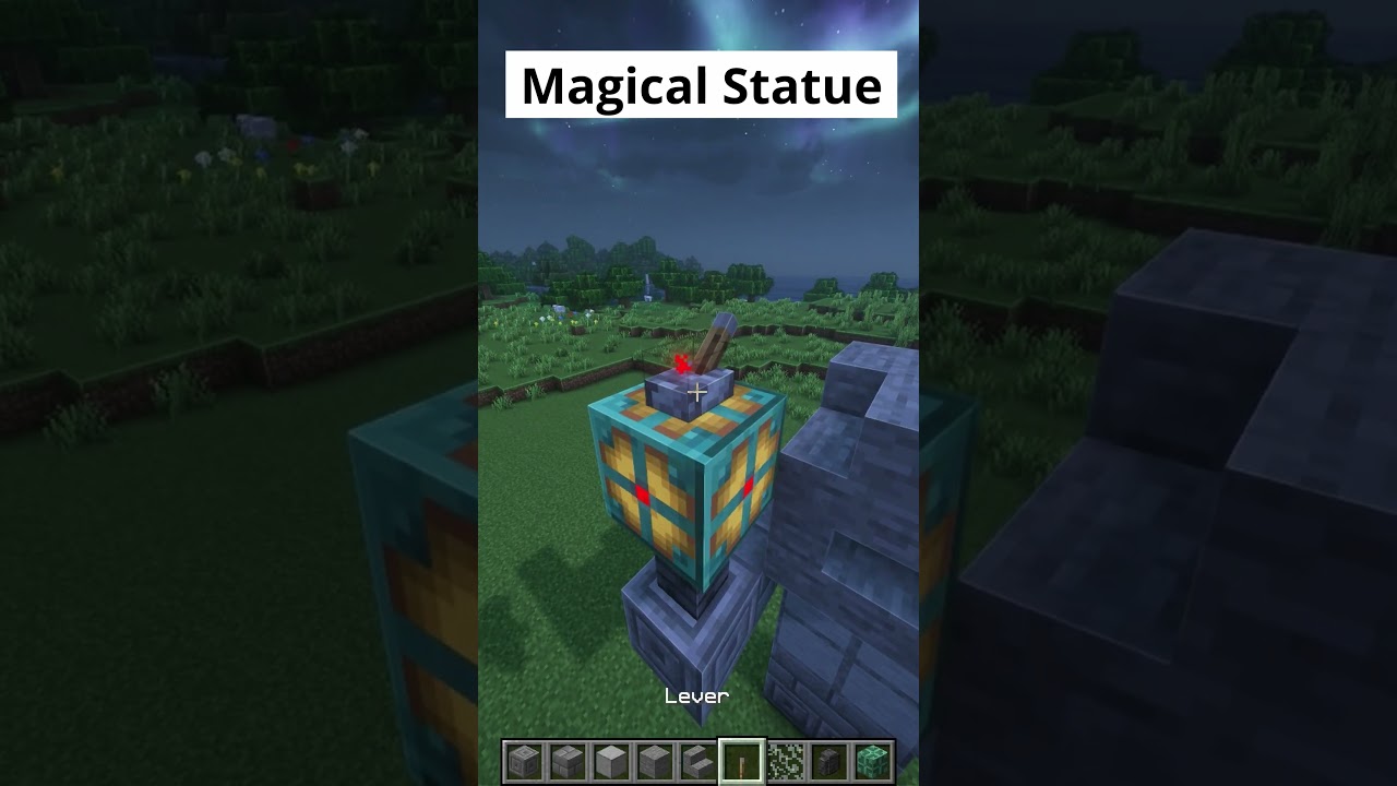 How to Build a Simple MAGICAL Statue! | Minecraft Easy Tutorial