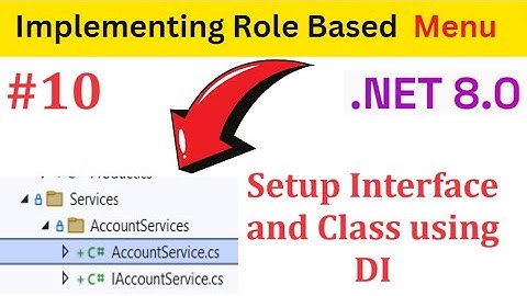 .NET 8.0 Admin Dashboard - IAccountServices And AccountServices (Hindi) - Part 10