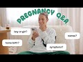 Pregnancy Q&A | first trimester with my 3rd baby & plans for the future...
