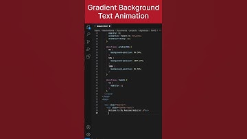 Coding a Gradient Background Text Animation Effect with HTML CSS #shorts #shortfeed #coding #css3