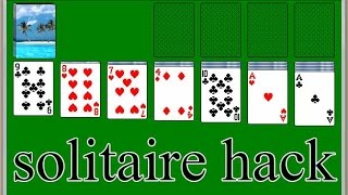 solitaire hack - win solitaire in one click