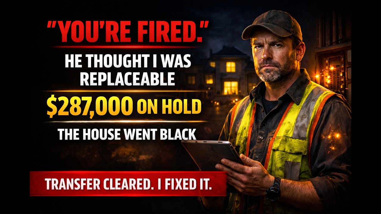 HE CALLED ME REPLACEABLE — SO I WALKED AWAY AND THE HOUSE WENT DARK  “YOU’RE FIRED ” 7 SECONDS LATER