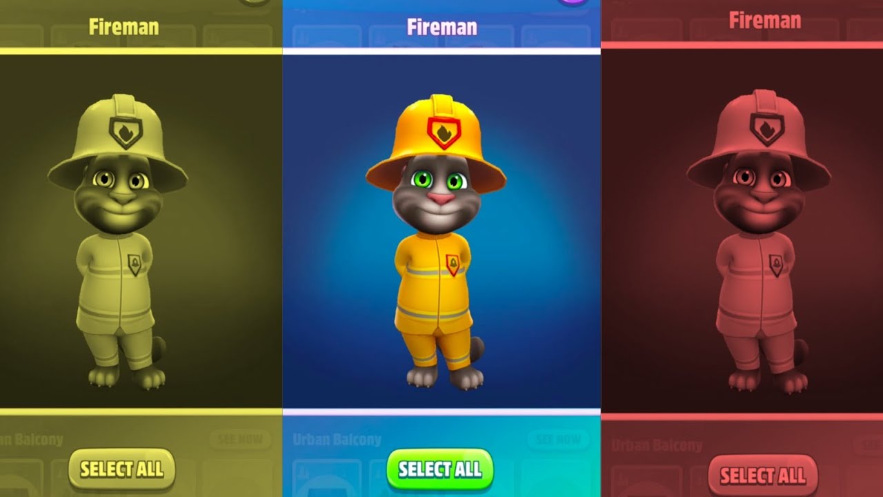 My Talking Tom 2 😹😁 Talking Tom Shorts 😹🤪 Fireman : Tom 😅 Fun ...