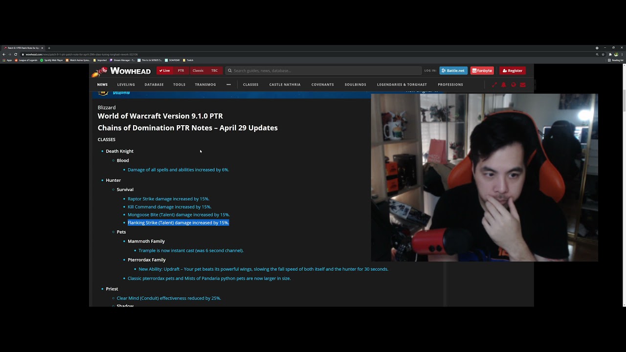 SURVIVAL HUNTER 9.1 PTR BUFFS (SINGLE TARGET BUFFS!) | WoW Shadowlands
